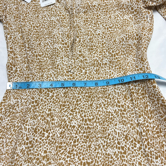 Free People Rue Stiic Mini Dress NWT $155 Micro Animal Print Women's Size XS - Picture 10 of 11